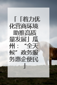 「着力优化营商环境 助推高质量发展」瓜州：“全天候”政务服务惠企便民