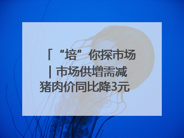 “培”你探市场｜市场供增需减 猪肉价同比降3元 未来40天便宜猪肉敞开吃