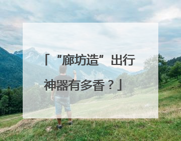 “廊坊造”出行神器有多香？