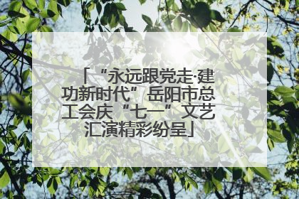 “永远跟党走·建功新时代”岳阳市总工会庆“七一”文艺汇演精彩纷呈