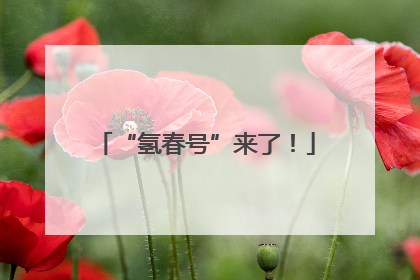 “氢春号”来了！