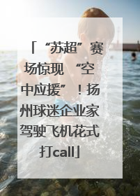 “苏超”赛场惊现 “空中应援”！扬州球迷企业家驾驶飞机花式打call