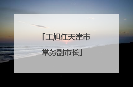 王旭任天津市常务副市长
