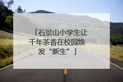 石景山小学生让千年茶香在校园焕发“新生”