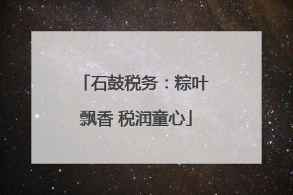 石鼓税务：粽叶飘香 税润童心