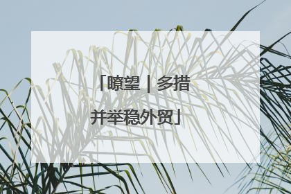 瞭望｜多措并举稳外贸