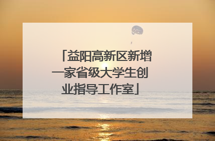 益阳高新区新增一家省级大学生创业指导工作室