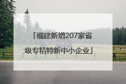 福建新增207家省级专精特新中小企业