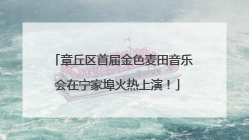 章丘区首届金色麦田音乐会在宁家埠火热上演！