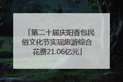 第二十届庆阳香包民俗文化节实现旅游综合花费21.06亿元