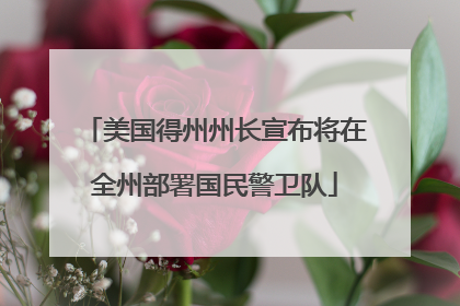 美国得州州长宣布将在全州部署国民警卫队