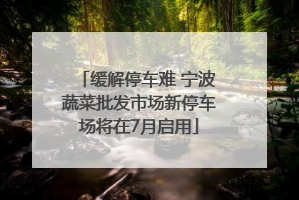 缓解停车难 宁波蔬菜批发市场新停车场将在7月启用
