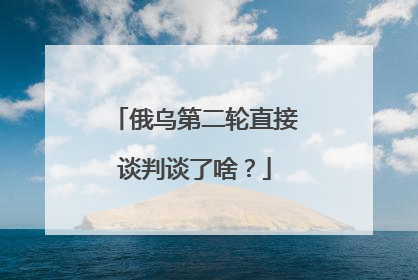 俄乌第二轮直接谈判谈了啥？
