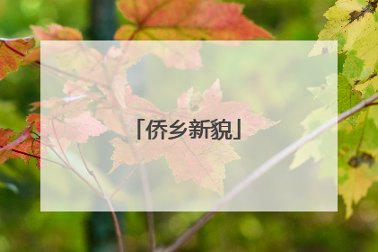 侨乡新貌