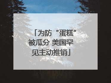 为防“蛋糕”被瓜分 美国罕见主动推销