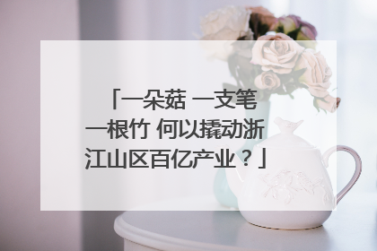 一朵菇 一支笔 一根竹 何以撬动浙江山区百亿产业？