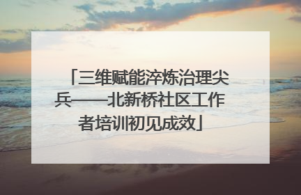 三维赋能淬炼治理尖兵——北新桥社区工作者培训初见成效