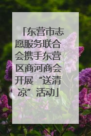 东营市志愿服务联合会携手东营区商河商会开展“送清凉”活动