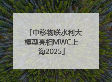 中移物联水利大模型亮相MWC上海2025