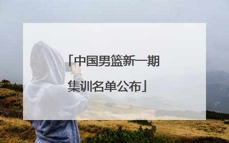 中国男篮新一期集训名单公布