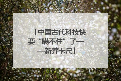 中国古代科技快要“瞒不住”了——新莽卡尺