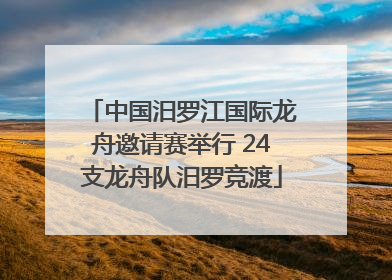 中国汨罗江国际龙舟邀请赛举行 24支龙舟队汨罗竞渡