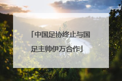 中国足协终止与国足主帅伊万合作