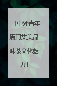 中外青年厦门集美品味茶文化魅力