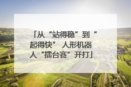 从“站得稳”到“起得快” 人形机器人“擂台赛”开打