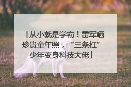 从小就是学霸！雷军晒珍贵童年照，“三条杠”少年变身科技大佬