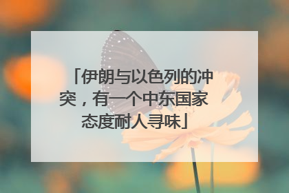 伊朗与以色列的冲突，有一个中东国家态度耐人寻味