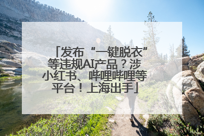 发布“一键脱衣”等违规AI产品？涉小红书、哔哩哔哩等平台！上海出手