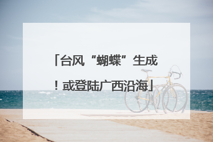 台风“蝴蝶”生成！或登陆广西沿海
