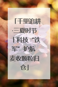 千里追耕·三夏时节丨科技“铁军”护航 麦收颗粒归仓