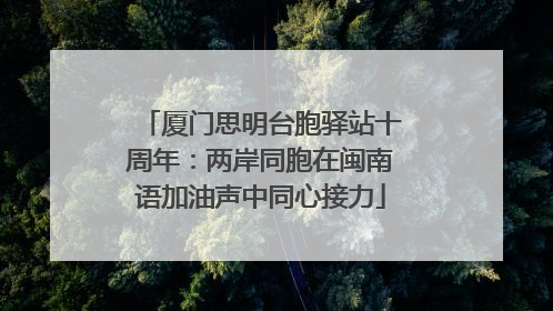 厦门思明台胞驿站十周年：两岸同胞在闽南语加油声中同心接力