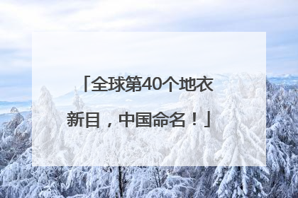 全球第40个地衣新目，中国命名！