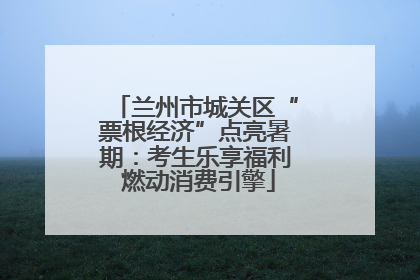 兰州市城关区“票根经济”点亮暑期：考生乐享福利 燃动消费引擎