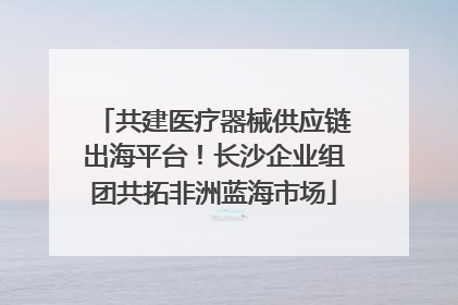 共建医疗器械供应链出海平台！长沙企业组团共拓非洲蓝海市场