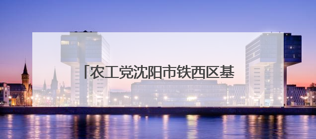 农工党沈阳市铁西区基层委员会召开换届大会