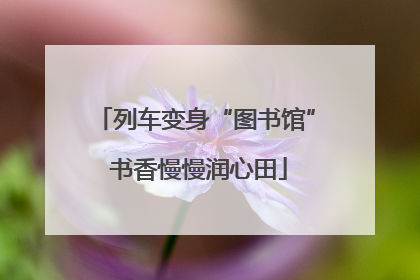 列车变身“图书馆” 书香慢慢润心田
