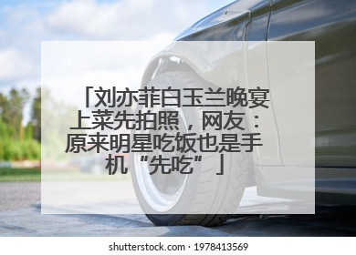 刘亦菲白玉兰晚宴上菜先拍照，网友：原来明星吃饭也是手机“先吃”