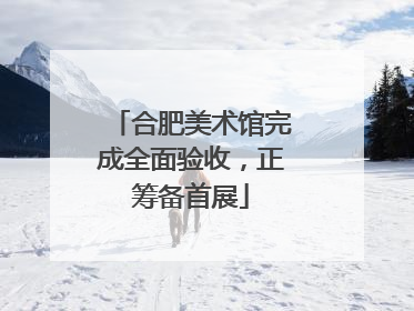 合肥美术馆完成全面验收，正筹备首展