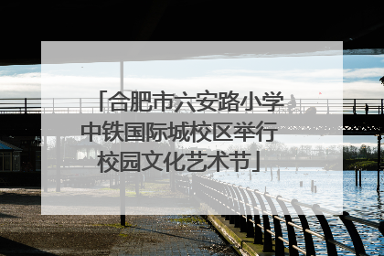 合肥市六安路小学中铁国际城校区举行校园文化艺术节