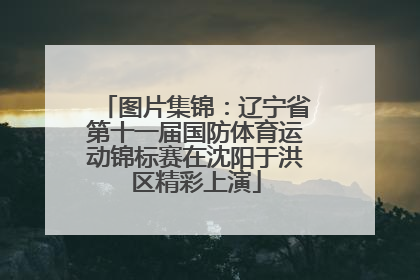 图片集锦：辽宁省第十一届国防体育运动锦标赛在沈阳于洪区精彩上演