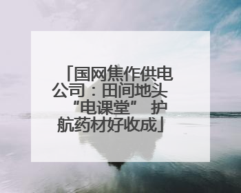 国网焦作供电公司：田间地头“电课堂” 护航药材好收成