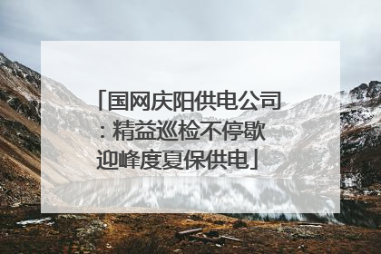 国网庆阳供电公司：精益巡检不停歇 迎峰度夏保供电