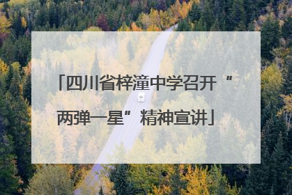 四川省梓潼中学召开“两弹一星”精神宣讲