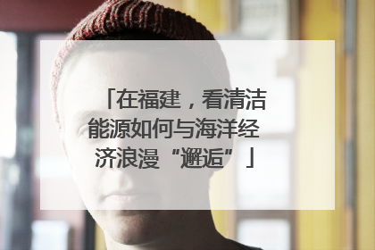 在福建，看清洁能源如何与海洋经济浪漫“邂逅”