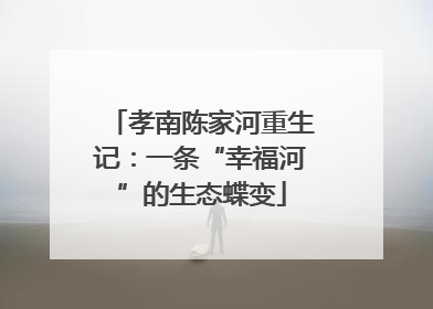 孝南陈家河重生记：一条“幸福河”的生态蝶变