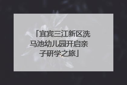 宜宾三江新区洗马池幼儿园开启亲子研学之旅